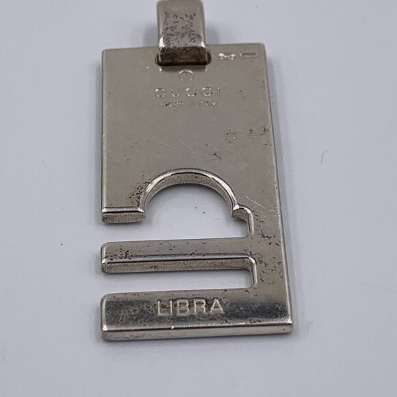 Authentic GUCCI Silver 925 Libra Pendant - Picture 1 of 9
